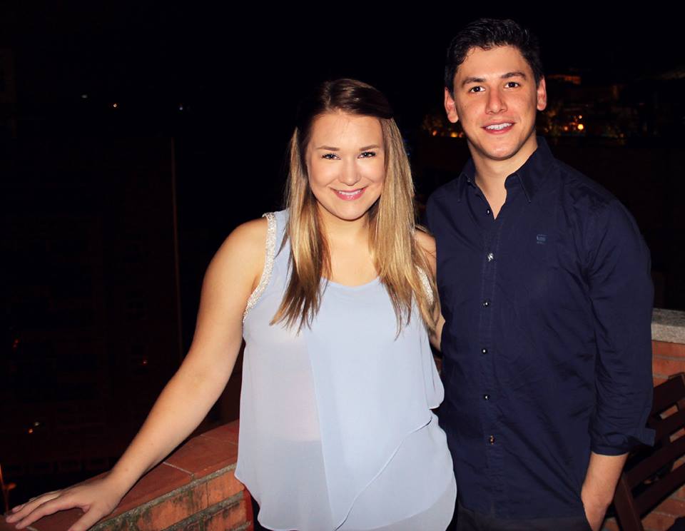 Richelle and her boyfriend in Barcelona.