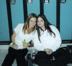 Mary-Anne (right) at age 17.