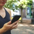 using a smartphone